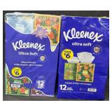 2- 12ct. Packs of Kleenex Ultra Soft Kleenex