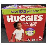 144ct. Box of Huggies Little Movers 360 Size 5