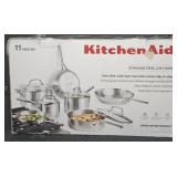 KitchenAid 11 piece Stainless Steel cookware set