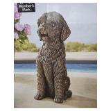 Copper Finish Doodle Dog Statue