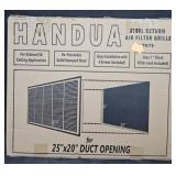 Steel Air Filter Grille. 25x20'
