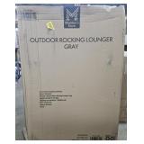 Outdoor Rocking Lounger. Gray