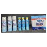 3- Lysol Disinfectant spray 19oz each. 3- Pledge