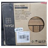 Deck Tilew. Golden Teak. 10 piece 12x12'
