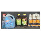 Windex 1 gallon w/ spray bottle. 2- Pine Sol 60oz