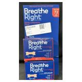 2- 72ct. Boxes of Breath Right Nasal Strips