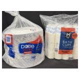186ct. Bag of Dixie Ultra 10? Paper Plates