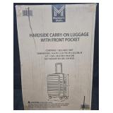 Hardside carry-on luggage w/ front pocket