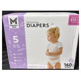 160ct. Box of Premium Size 5 Diapers