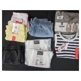 Women's size X-Small skorts, shorts and shirts.