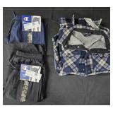 Boy's size 14/16 shorts and fleece shacket. Most
