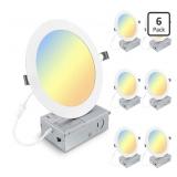 Elaruslux 6 Pack 7 Inch 3CCT Ultra-Thin LED