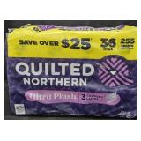 Quilted Northern bath tissue 36 rolls