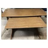 2 piece wooden desk, 72' x 30' x 30' & 48' x 30'