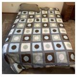 Full mattress, boxspring and bedding