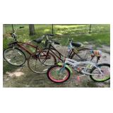 3 bicycles, Schwinn 'World Tourist', Next men's