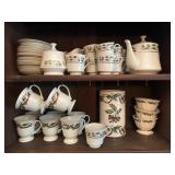 47 piece 'Holly Holiday' china, coffee service,