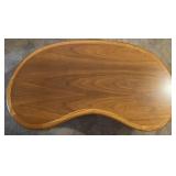 Lane Furniture kidney bean form coffee table, 50'
