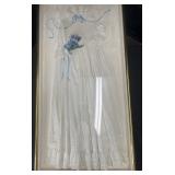 Antique framed children's dress, as framed: 20' x