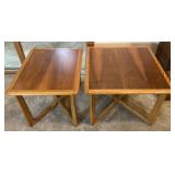 2 Lane furniture wooden side tables, 28' x 28' x