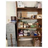 4-drawer file cabinet and contents of shelves