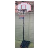 Mini outdoor portable basketball goal, 8' tall