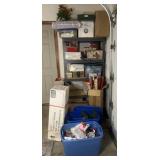 Contents of garage shelf and floor as shown,
