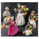 5 Royal Doulton porcelain figures, 'Biddy Penny