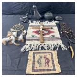 Group of Native American decorative accessories,