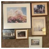 6 framed wall art, 8'-22' high