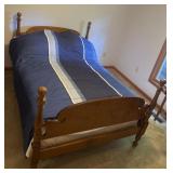 Antique Full headboard, footboard, rails,