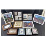 11 framed wall art, 6'-12' high