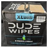 400ct. Box of XL Dude Wipes