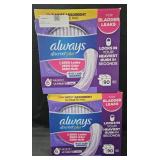 2- Always bladder leak pads 90 count each box