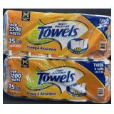 2- 45ct. Bags of Super Premium Paper Towel Rolls