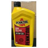 9- 1Qt. Bottles of Pennzoil High Mileage SAE