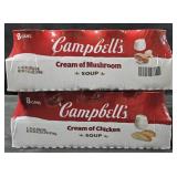 Campbell's Cream of Mushroom soup 8 cans.