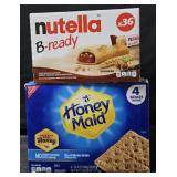 Nutella B-Ready 36 count. Honey Maid Graham