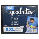 Goodnites XXL Nighttime underwear 40 count