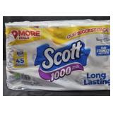 Scott bath tissue 45 rolls