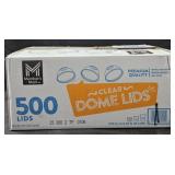 Clear Domed Lids 500 count