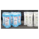 5- Secret deodorant 2.4oz each. 4- Dove deodorant