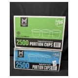 2500ct. Box of 1oz. Translucent Plastic Portion