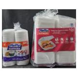 Hefty snack plates 320 count. Hefty hinged lid
