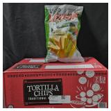 Tortilla chips 6lb. Veggie Straws 23.5oz