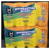 2- Disinfectant wipes 312 count each