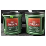 2- Folgers Decaf coffee 28.8oz each