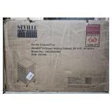 Seville Classics 2 drawer rolling cabinet