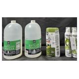 Distilled vinegar 2 gallons. Olive Oil spray
