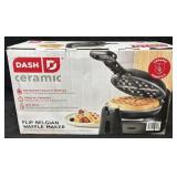 Dash Ceramic Flip Belgian Waffle Maker, Untested